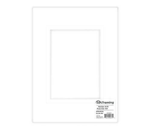 **8X10 White Mat W/White Core